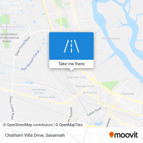 Chatham Villa Drive map