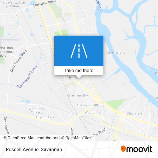 Russell Avenue map