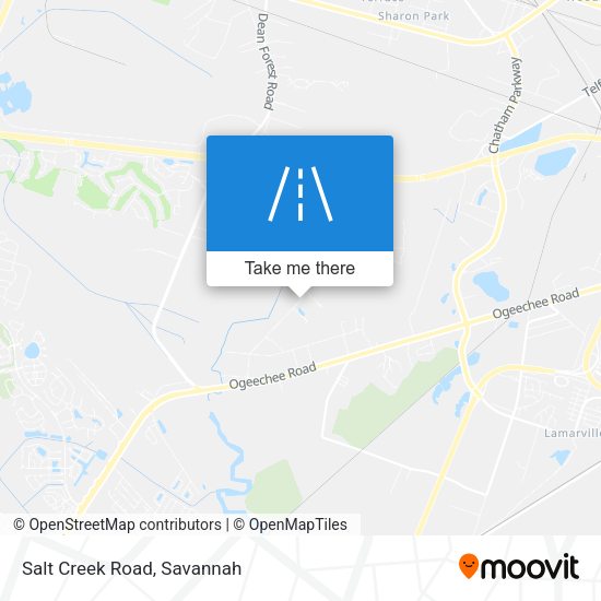 Salt Creek Road map