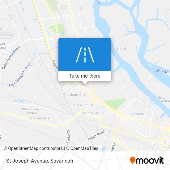 Mapa de St Joseph Avenue