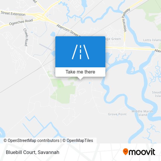 Mapa de Bluebill Court