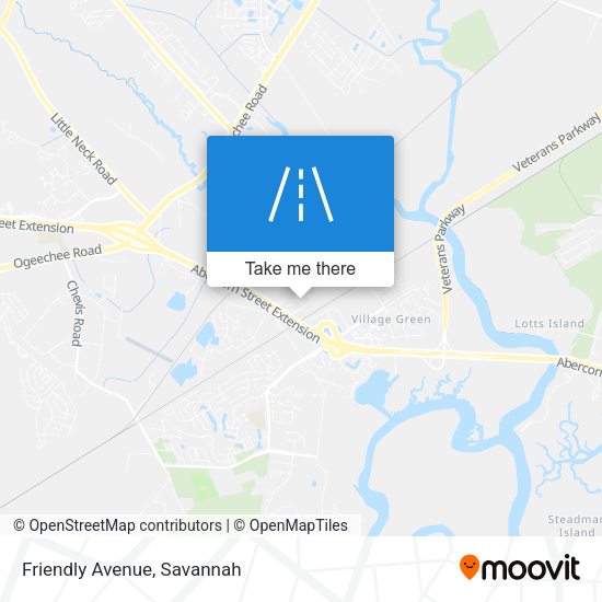 Mapa de Friendly Avenue
