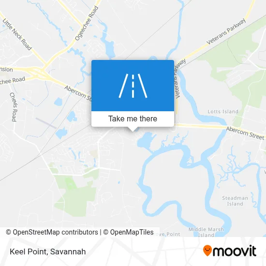 Keel Point map