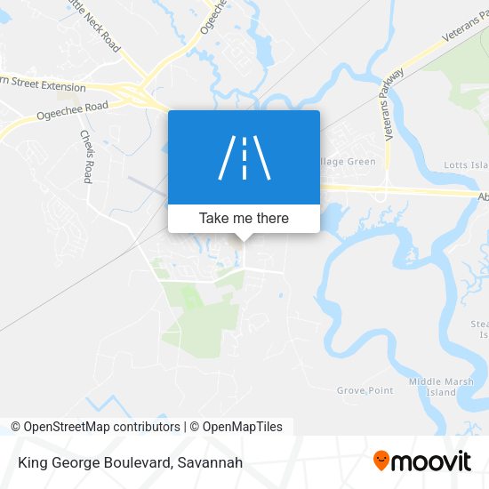 King George Boulevard map
