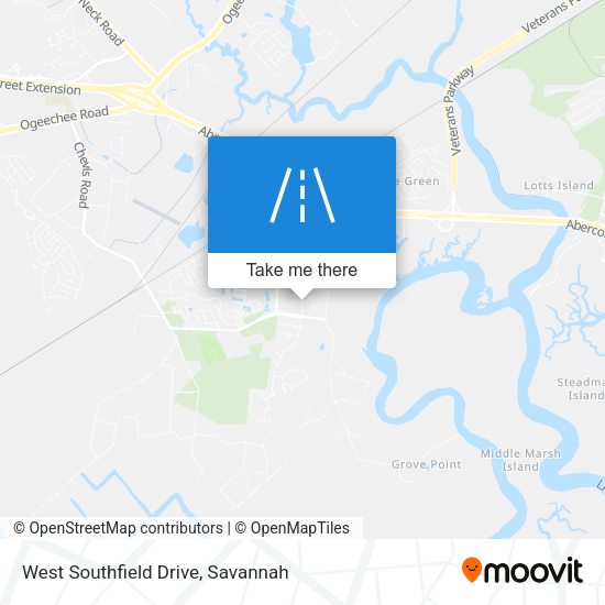 West Southfield Drive map