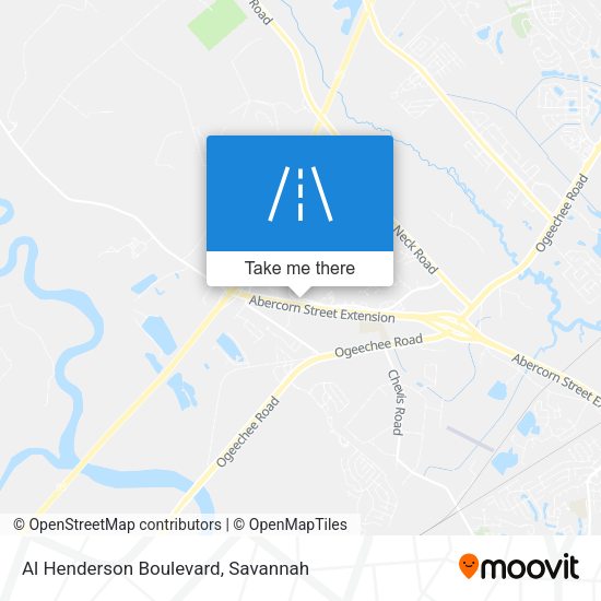 Mapa de Al Henderson Boulevard