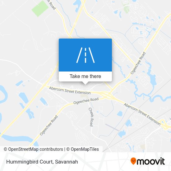 Mapa de Hummingbird Court