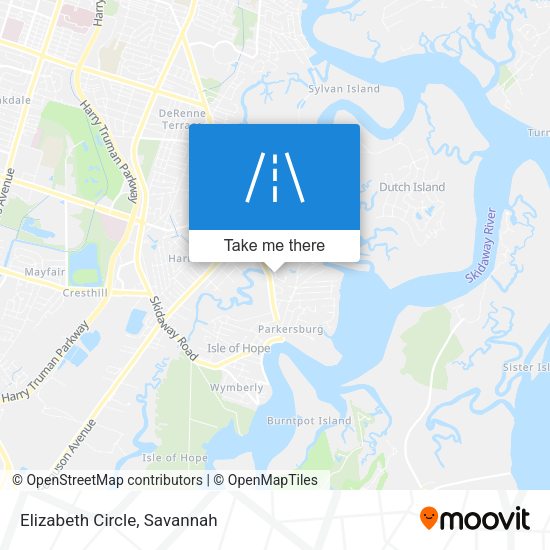 Mapa de Elizabeth Circle