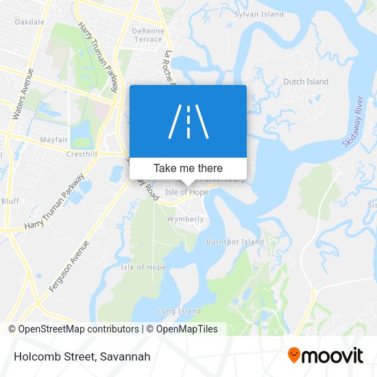 Mapa de Holcomb Street