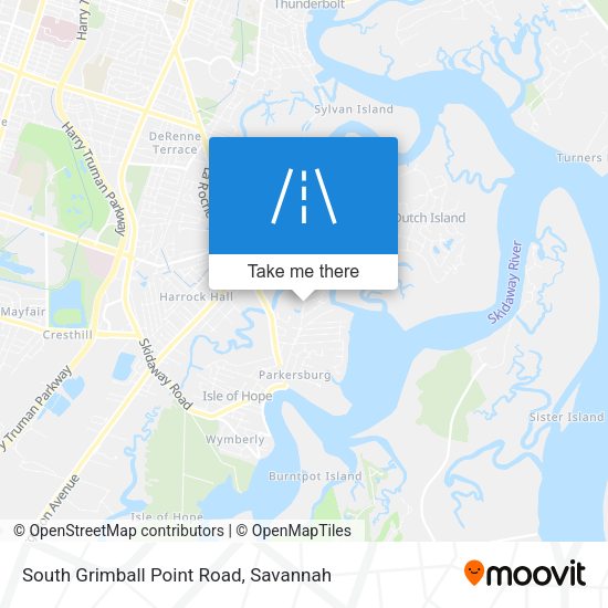 South Grimball Point Road map