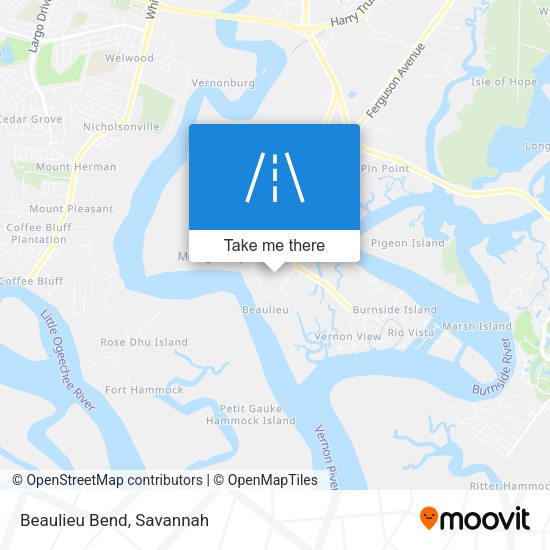Mapa de Beaulieu Bend