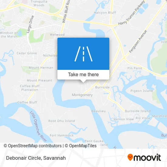 Debonair Circle map