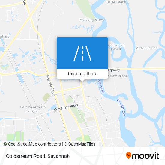 Mapa de Coldstream Road