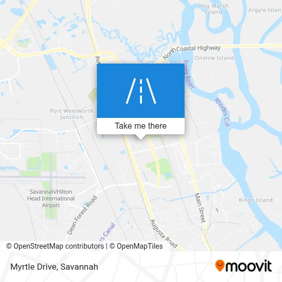 Myrtle Drive map