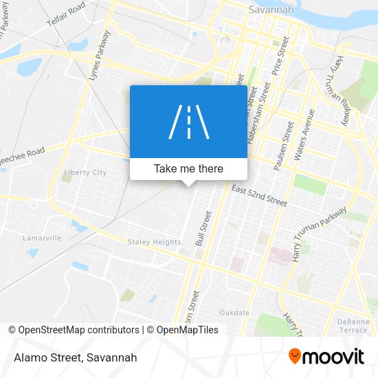 Mapa de Alamo Street