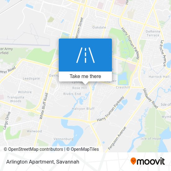 Mapa de Arlington Apartment