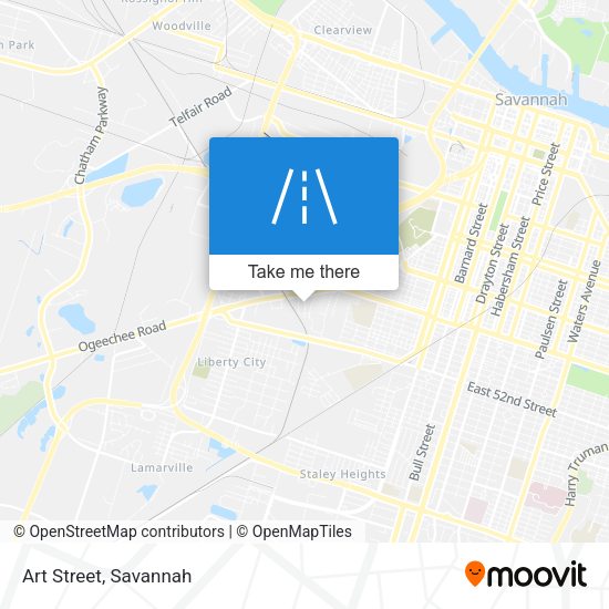 Mapa de Art Street