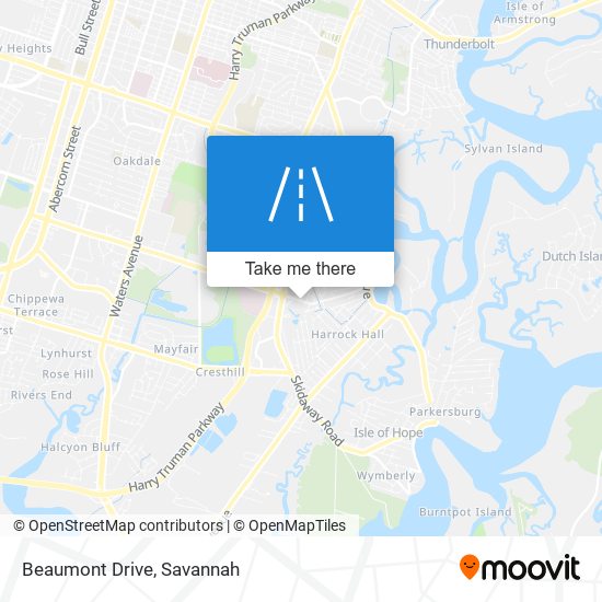 Beaumont Drive map