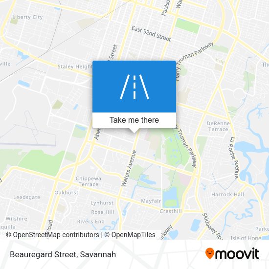 Mapa de Beauregard Street