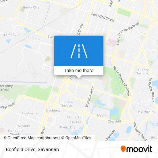 Benfield Drive map