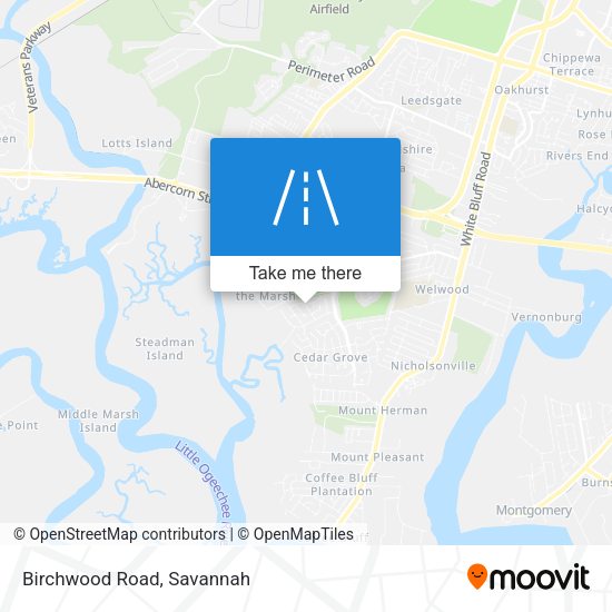 Mapa de Birchwood Road