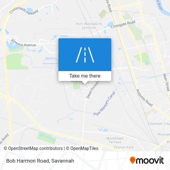 Mapa de Bob Harmon Road