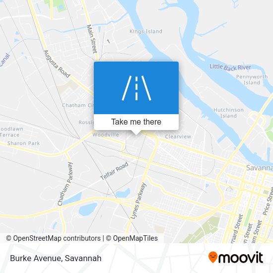 Mapa de Burke Avenue