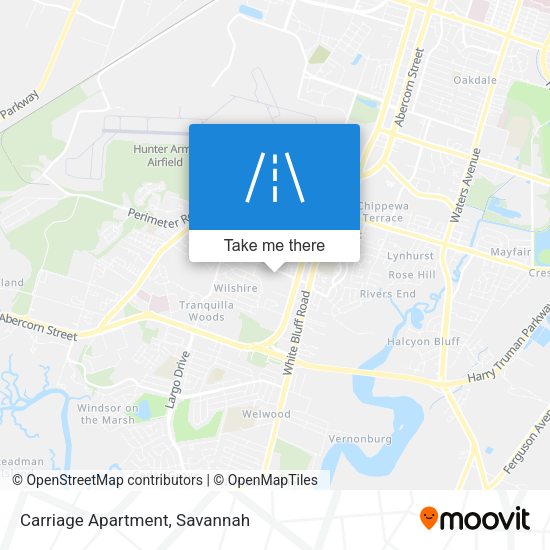 Carriage Apartment map