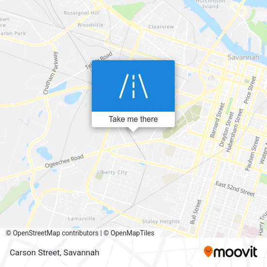 Carson Street map