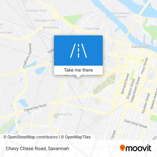 Chevy Chase Road map