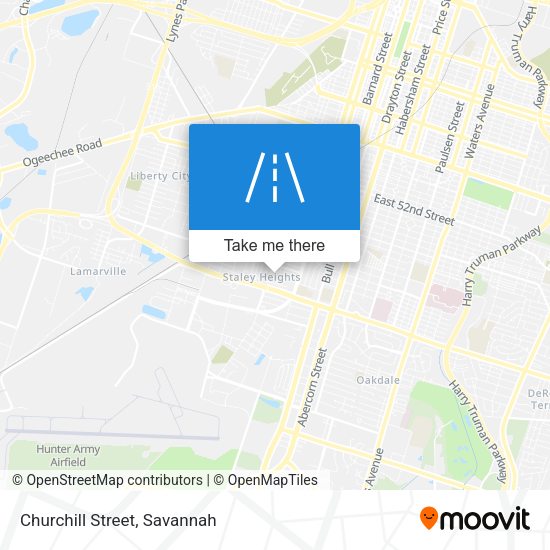 Mapa de Churchill Street