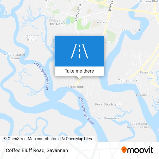 Mapa de Coffee Bluff Road