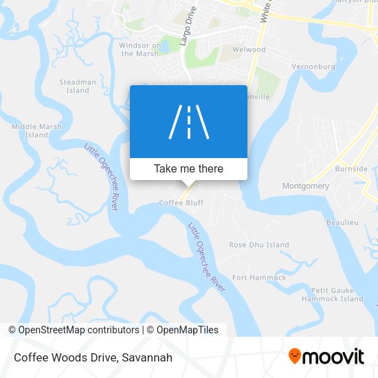 Coffee Woods Drive map