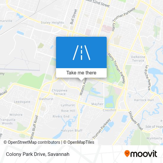 Mapa de Colony Park Drive