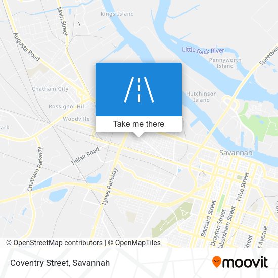 Mapa de Coventry Street