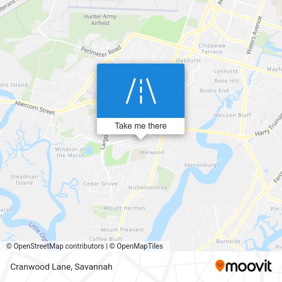 Mapa de Cranwood Lane