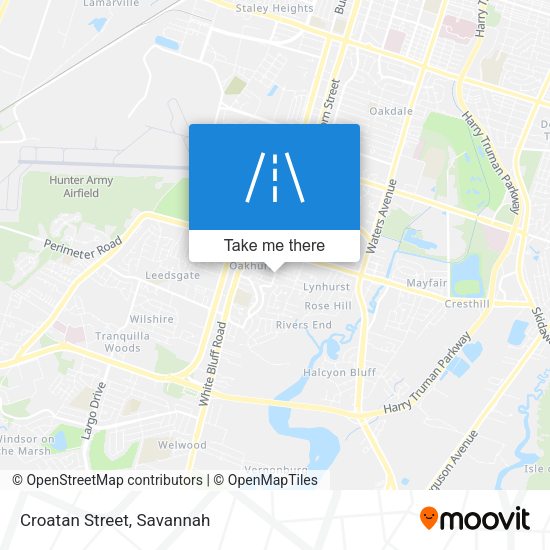 Croatan Street map