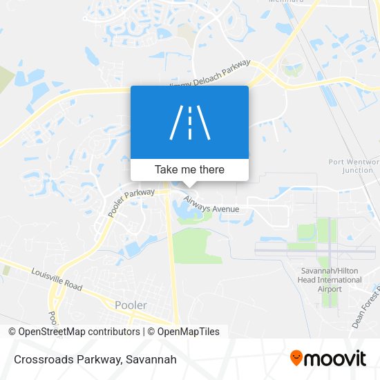 Mapa de Crossroads Parkway