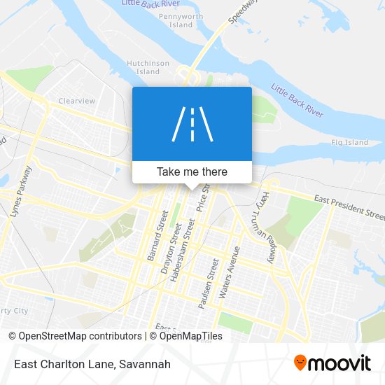 East Charlton Lane map