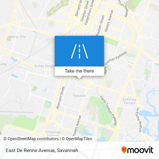 East De Renne Avenue map