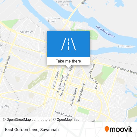 Mapa de East Gordon Lane
