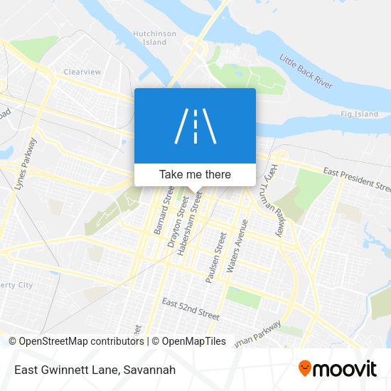 East Gwinnett Lane map