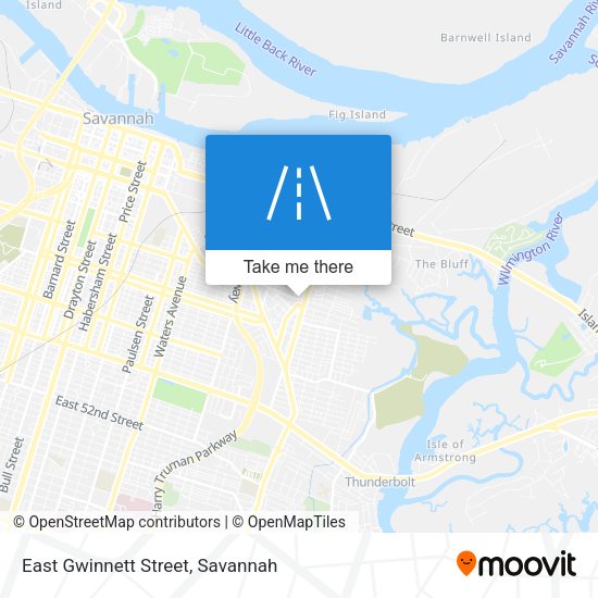 East Gwinnett Street map
