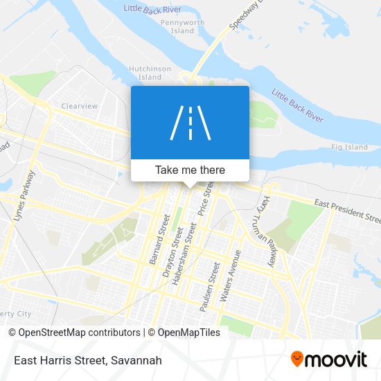 Mapa de East Harris Street