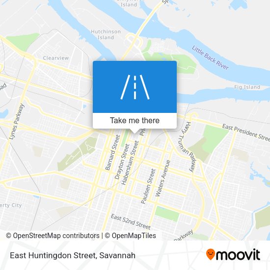 Mapa de East Huntingdon Street