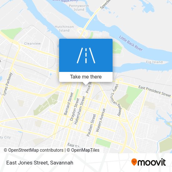Mapa de East Jones Street