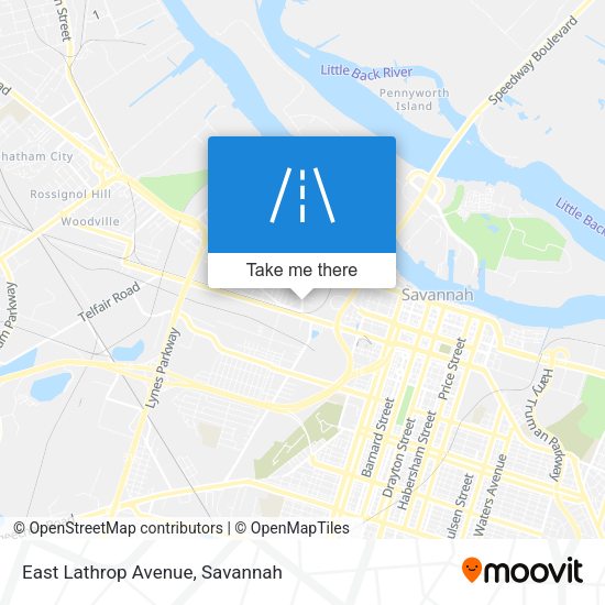 Mapa de East Lathrop Avenue
