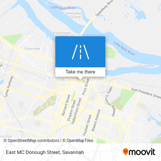 Mapa de East MC Donough Street