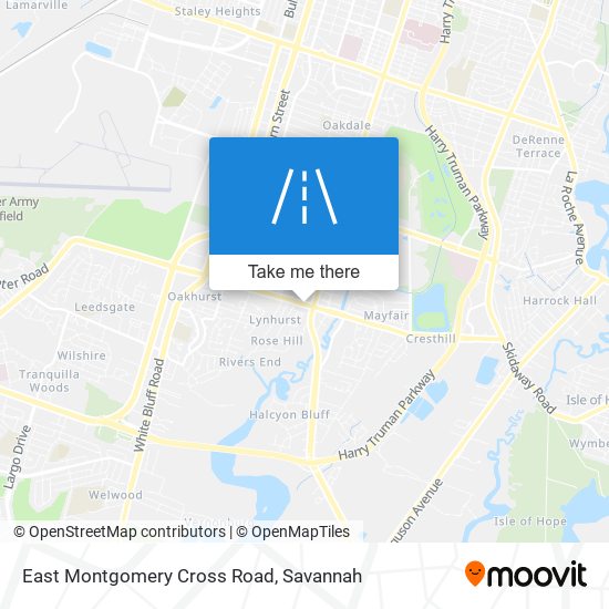 Mapa de East Montgomery Cross Road