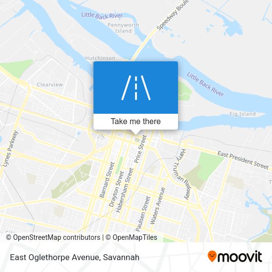 East Oglethorpe Avenue map